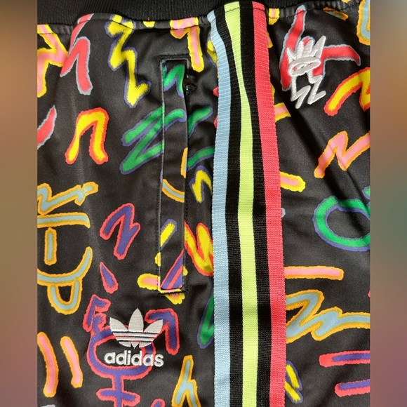 Adidas LoveUnites Unisex’s Graphic Joggers by Kris Andrew Small - Picture 9 of 10